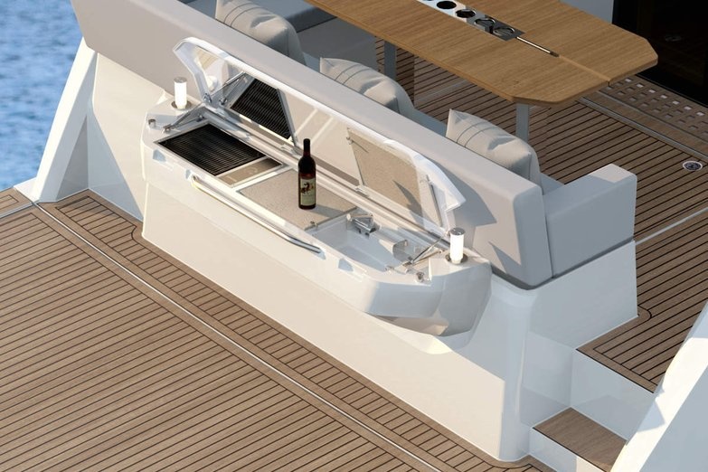 Sealine C430 Transom Windbar