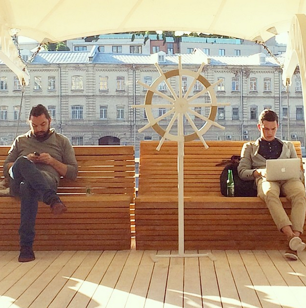 On the Sun Deck.