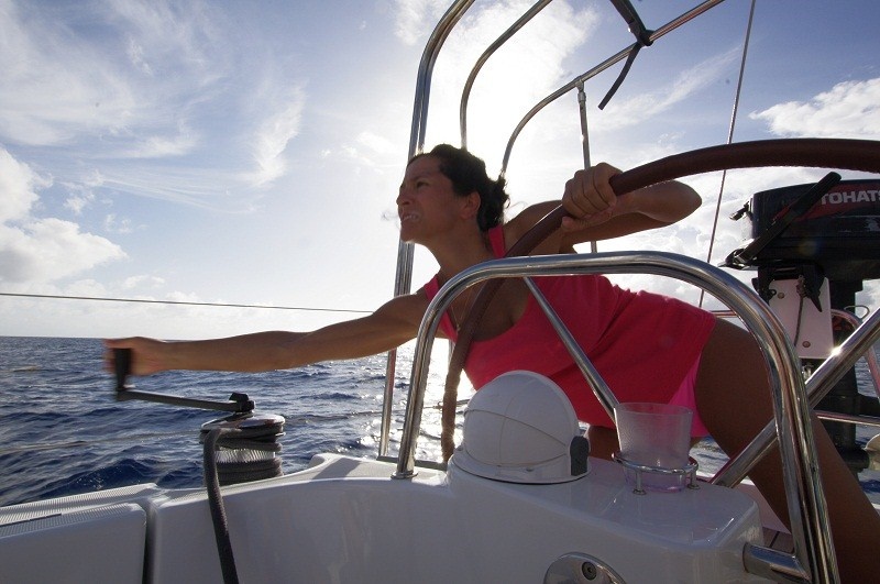 Girls at the wheel were trying to take graceful positions