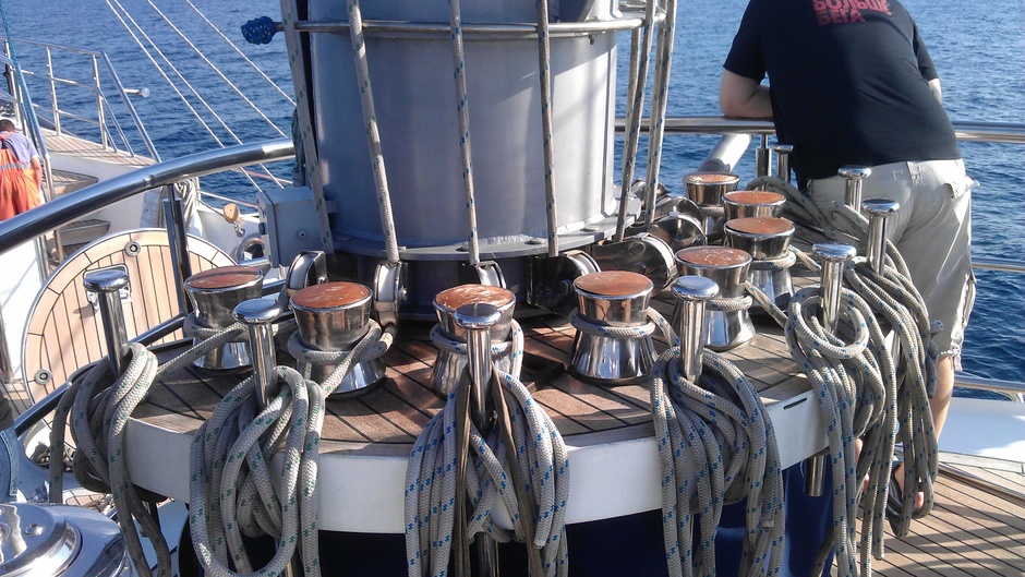 Foundation of the fok mast