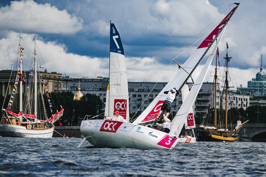 The race is surrounded by historic sailing ships. Photo: Nikolai Semennikov / Matreshkamedia.com