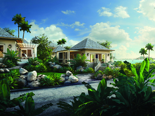That's what turnkey villas in Sandy Bank Bay will look like on completion.