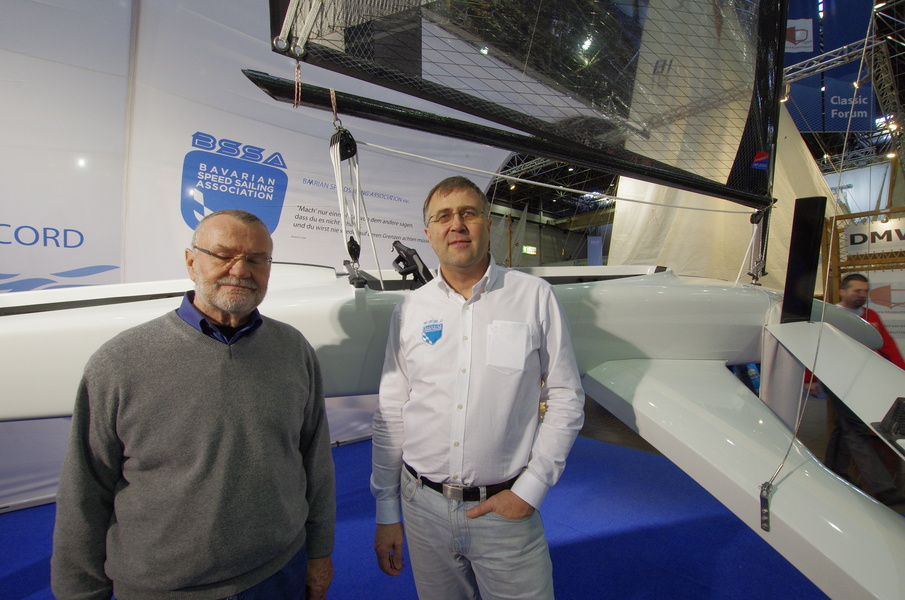 From left to right: Designer Klaus Tzmann and Head of BSSA Wulfram Schmucker