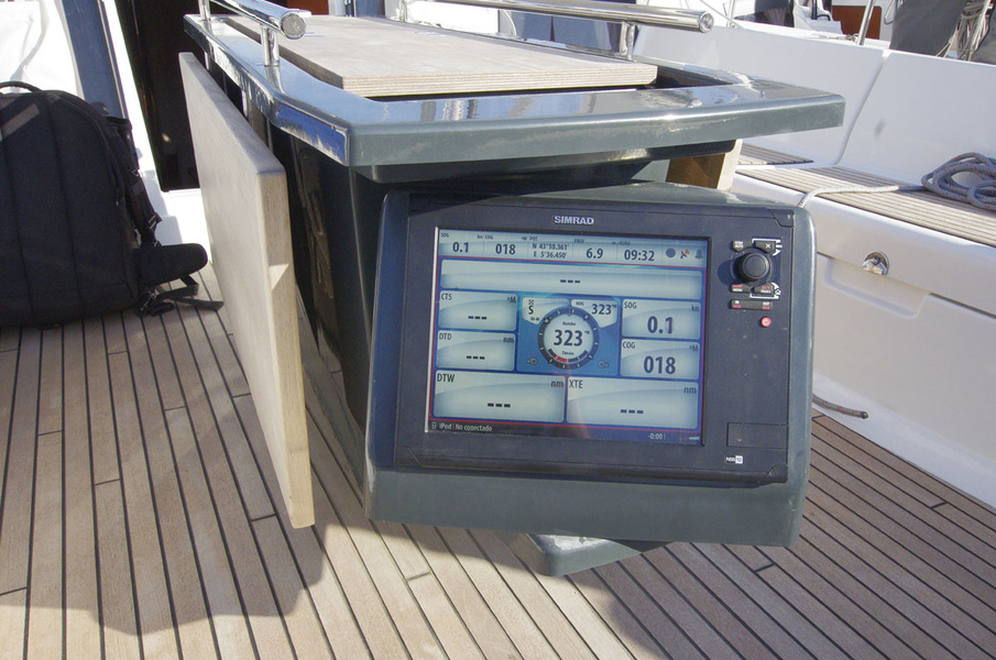 Rotary card plotter in cockpit