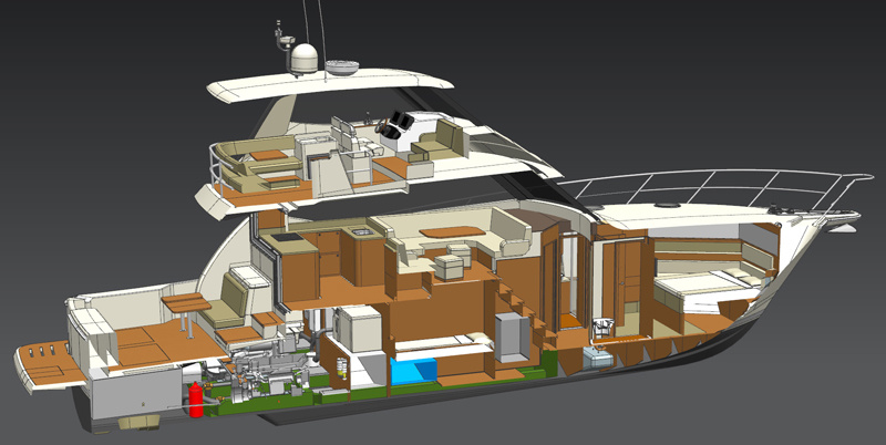 Riviera 50 Enclosed Flybridge