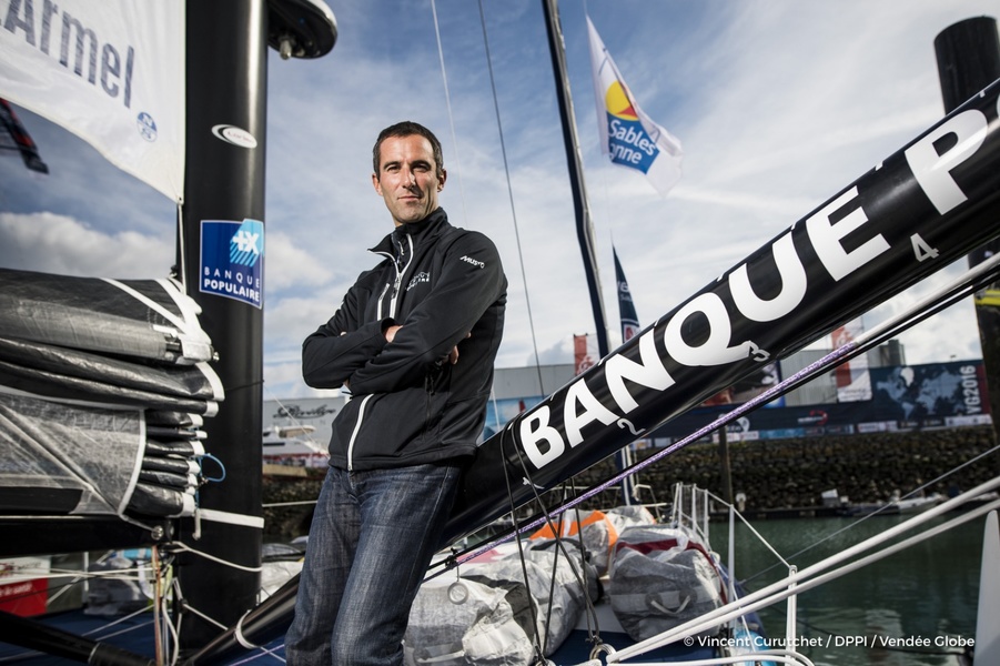 Armel Le Clet during the Vendee Globe 2017.