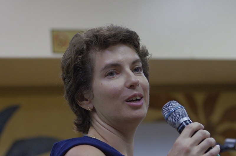 Yekaterina Solntseva at the business conference of the Caribbean Sailing Week
