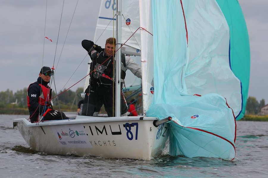 EM-Ka RUS 87: helmsman Georgy Sokolovsky, Mikhail Markin and Valery Ushkov.