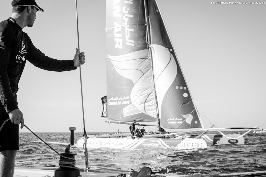 View from the boat of The Wave, the leader of the series.