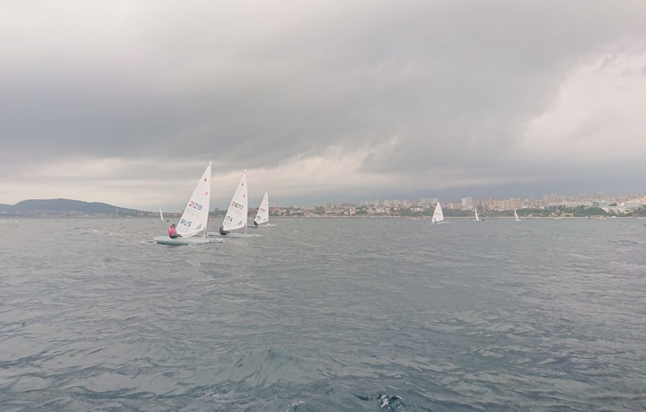 Valeria Lomatchenko during the fourth race