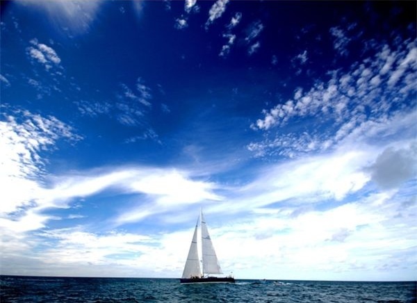 Bernice in the open ocean
