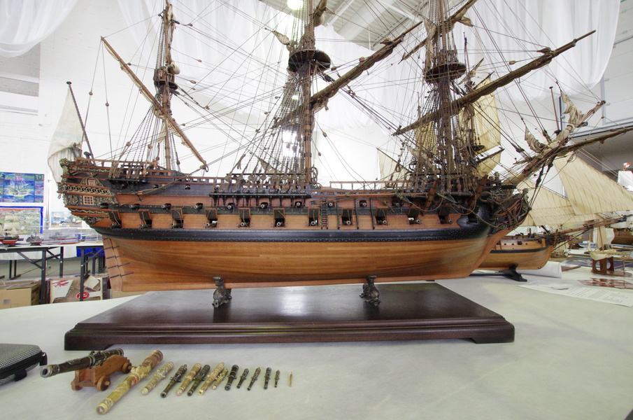 Modellers occupied a significant part of the exhibition.