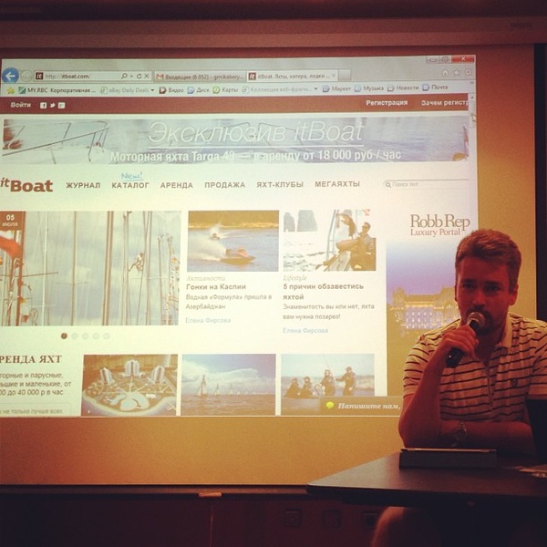 Talking about boats.