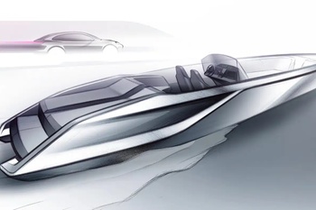 What is the design of the new Porsche dayboat?