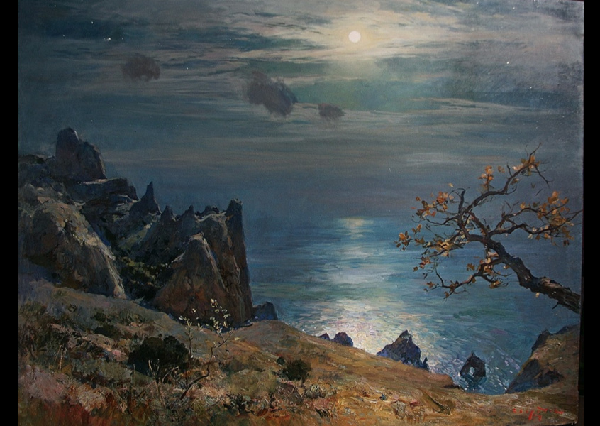 «Bright night over Kara Dag.»