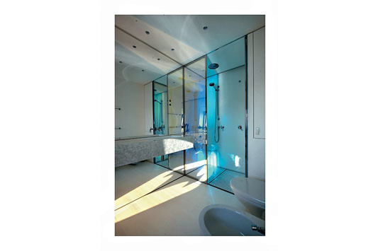 Bathroom with owner's cabin