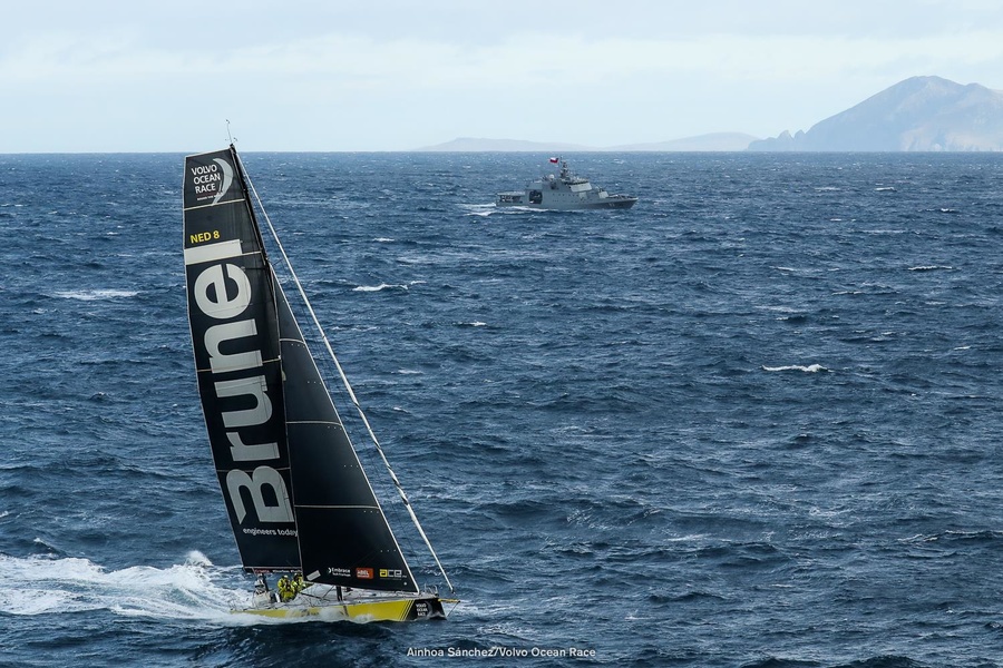 Brunel rounds Cape Horn accompanied by a Chilean warship.