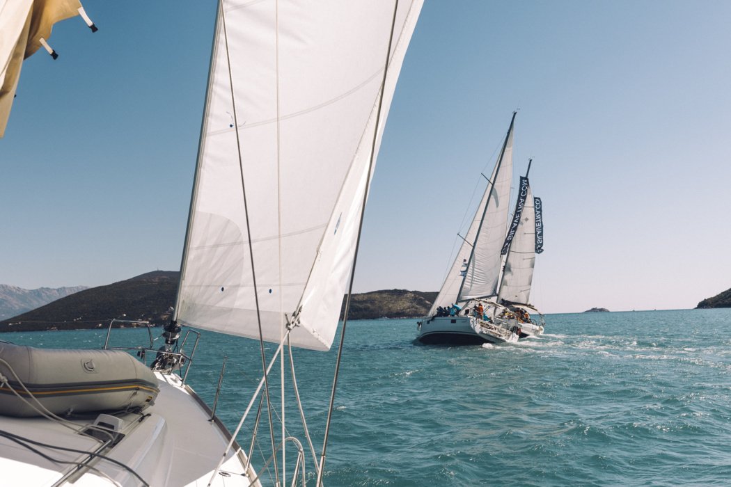 In the photo we race in Montenegro - just for fun.