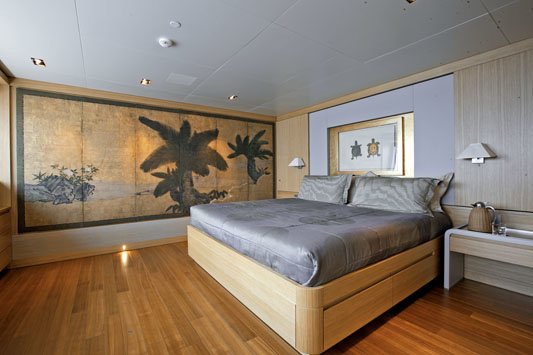 The master suite is elegant and extremely concise - nothing extra.