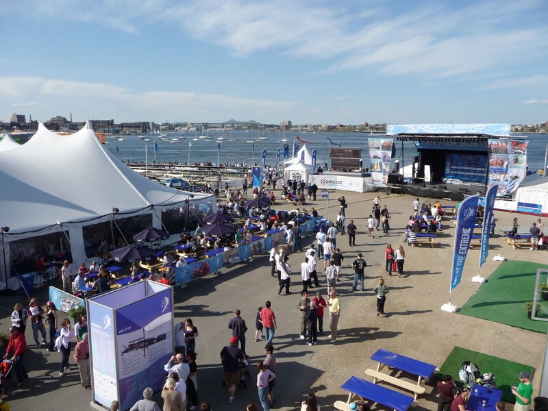 Sailing village VOR in Boston