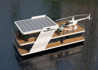 Heliboat 209 — дом на воде российского производства с вертолетной площадкой. 
