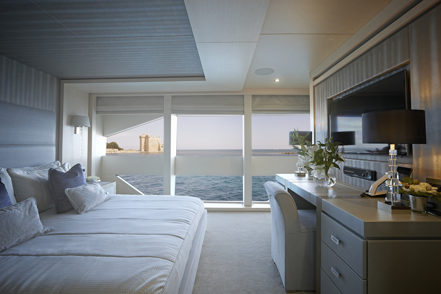 VIP cabin with huge windows