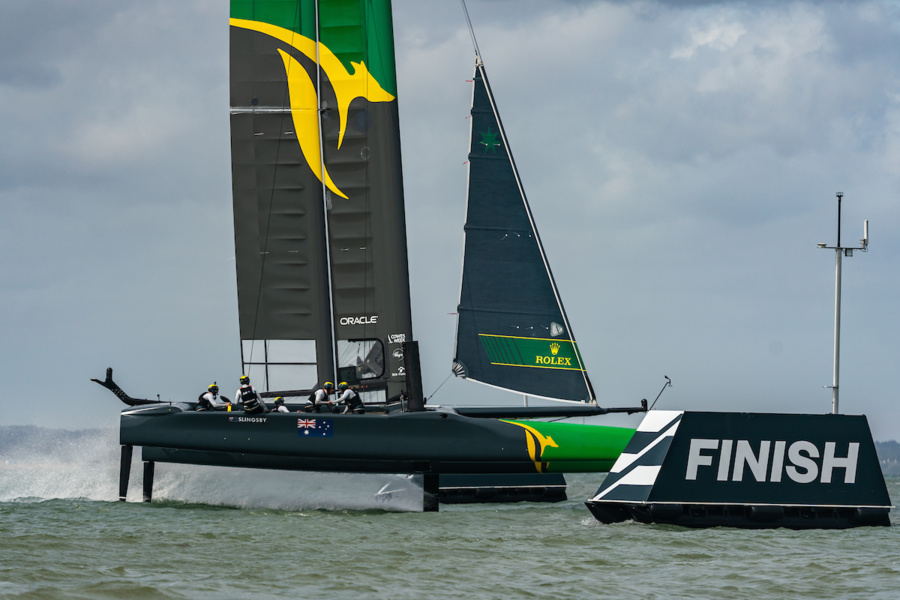 A moment that will go down in the history of sailing.