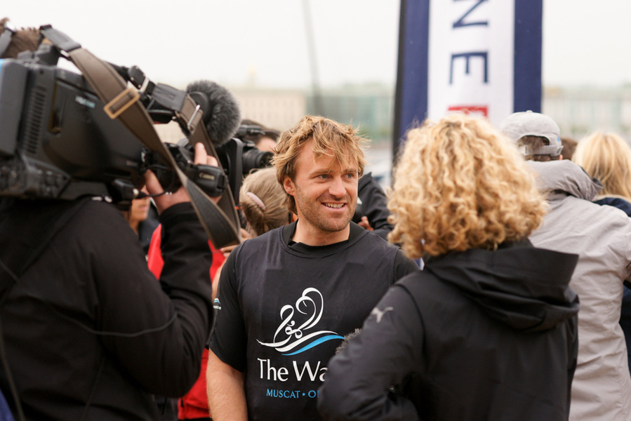 Lucky Lee McMillan, who led the crew to the silver of the race...