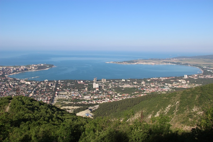 View of the resort city