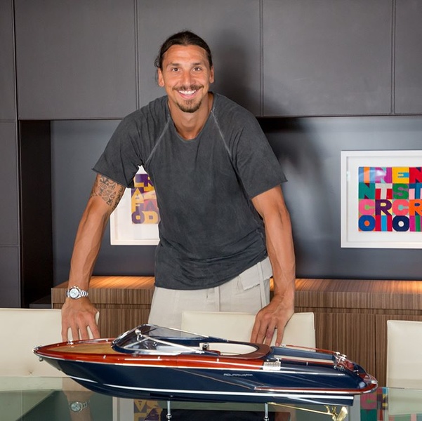 Zlatan Ibrahimovich at the Riva plant 