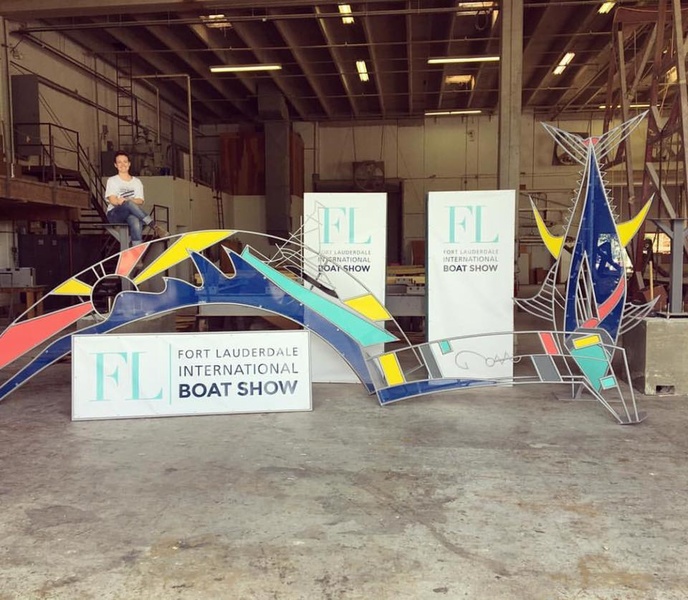 FLIBS 2016 entrance arch under construction