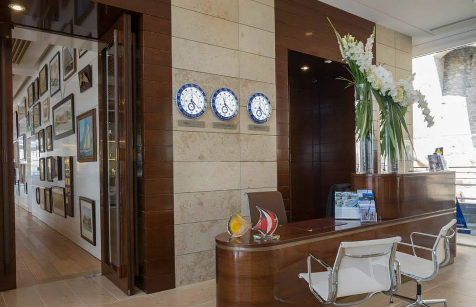 Interior of the Yacht Club