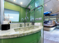 According to Cavalli, in his choice of finishing materials and accessories, he sought to reflect his bright personality and emphasize his love of life at sea.