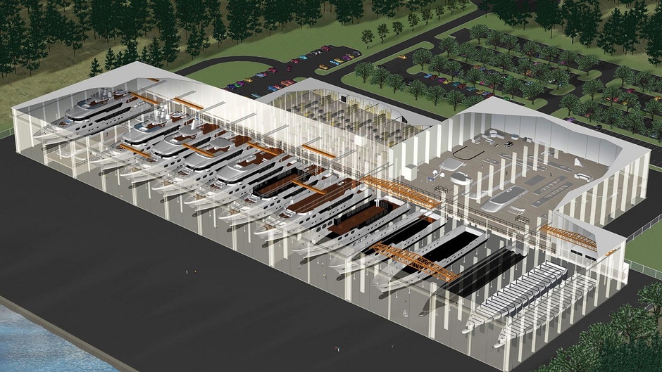 The new Christensen Yachts site in Tennessee