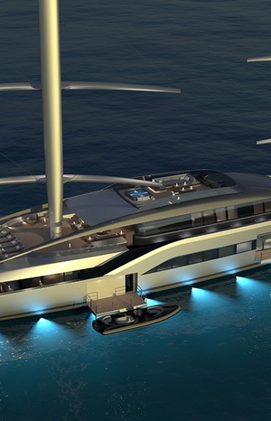 A rattling mixture of sail and motor 