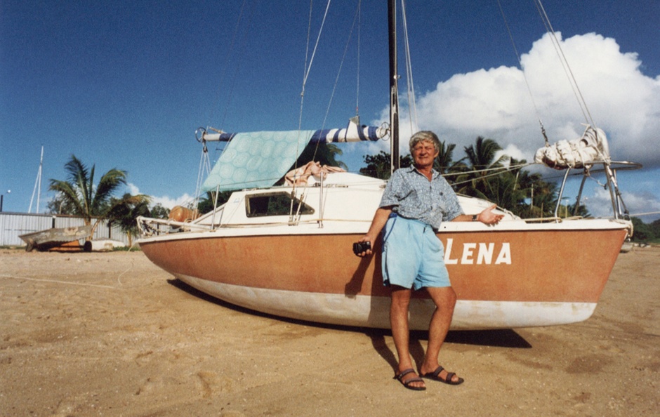 On the island of New Caledonia: had to fix the steering wheel again.