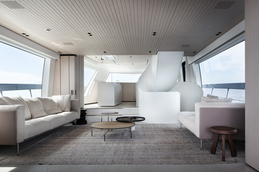 Salon on main deck SX76