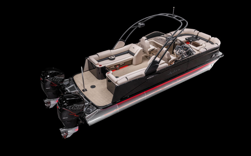 Avalon Catalina Platinum Quad Lounger Windshield 27