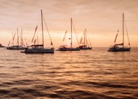 It's a pleasure to feel part of a large fleet of yachts.