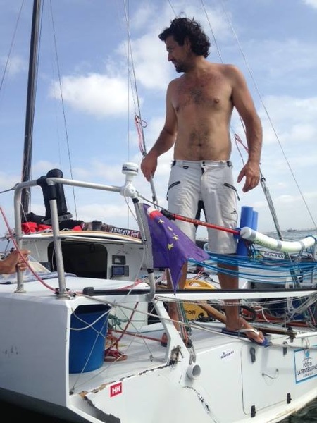 Damage to Eruana Le Menet's boat.