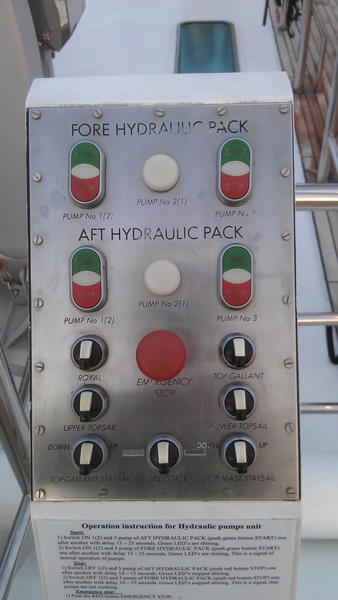 Control unit for bow winches