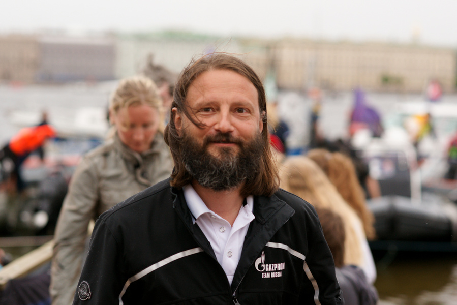 Vladimir Lyubomirov - commander of the St. Petersburg Yacht Club, the host side of the races.