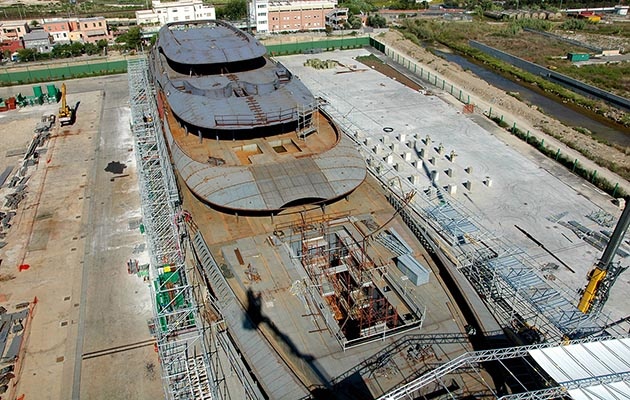Unfinished Privilege One enclosure at factory premises