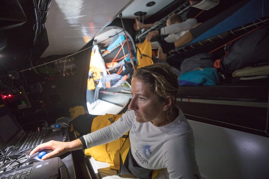Dee Caffari, skipper Turn the Tide on Plastic.